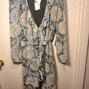Wyldr Paisley Wrap Dress
